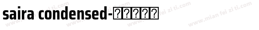 saira condensed字体转换